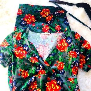Zara summer floral dress